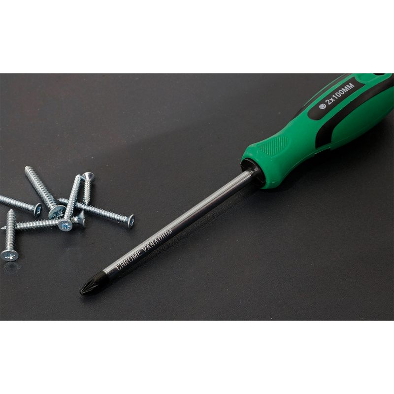 Sealey S01186 Siegen Pozi Screwdriver #2 x 100mm - additional view 6