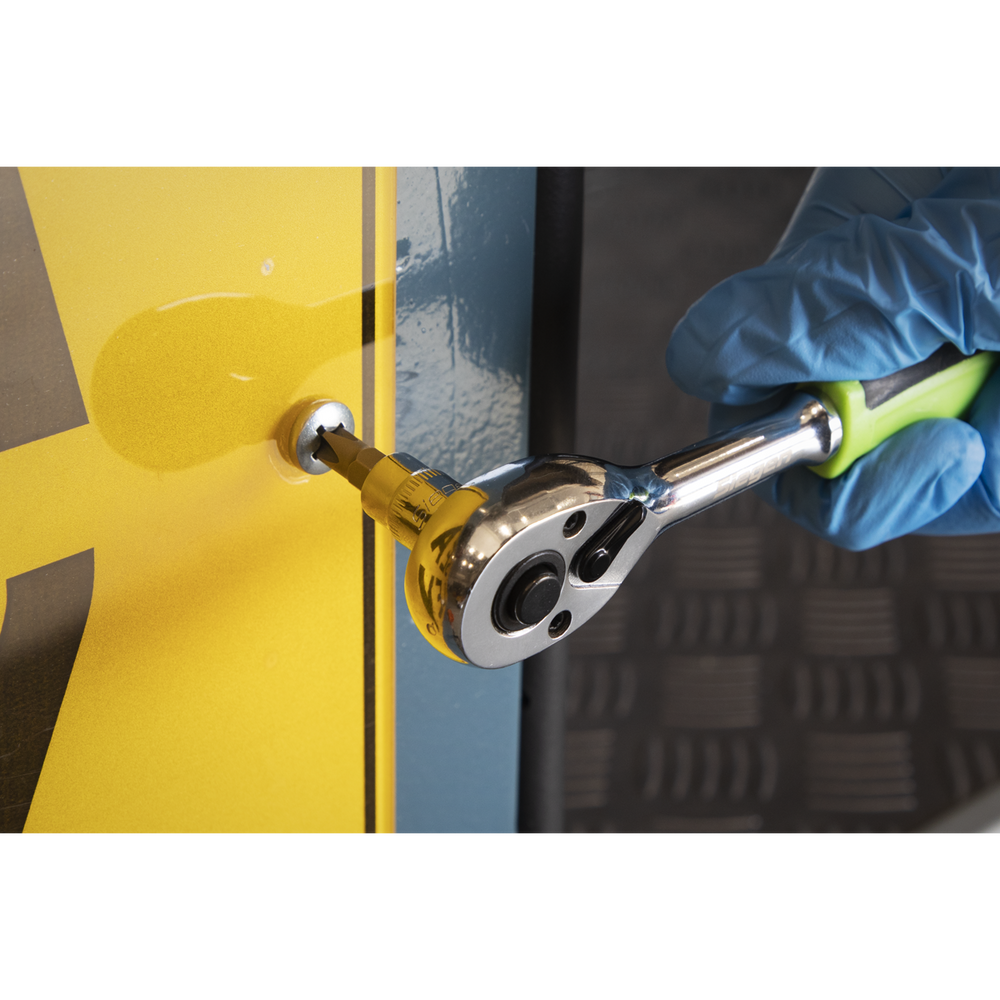Sealey S01200 Siegen Pear-Head Ratchet Wrench with Flip Reverse 1/4"Sq Drive - additional view 3