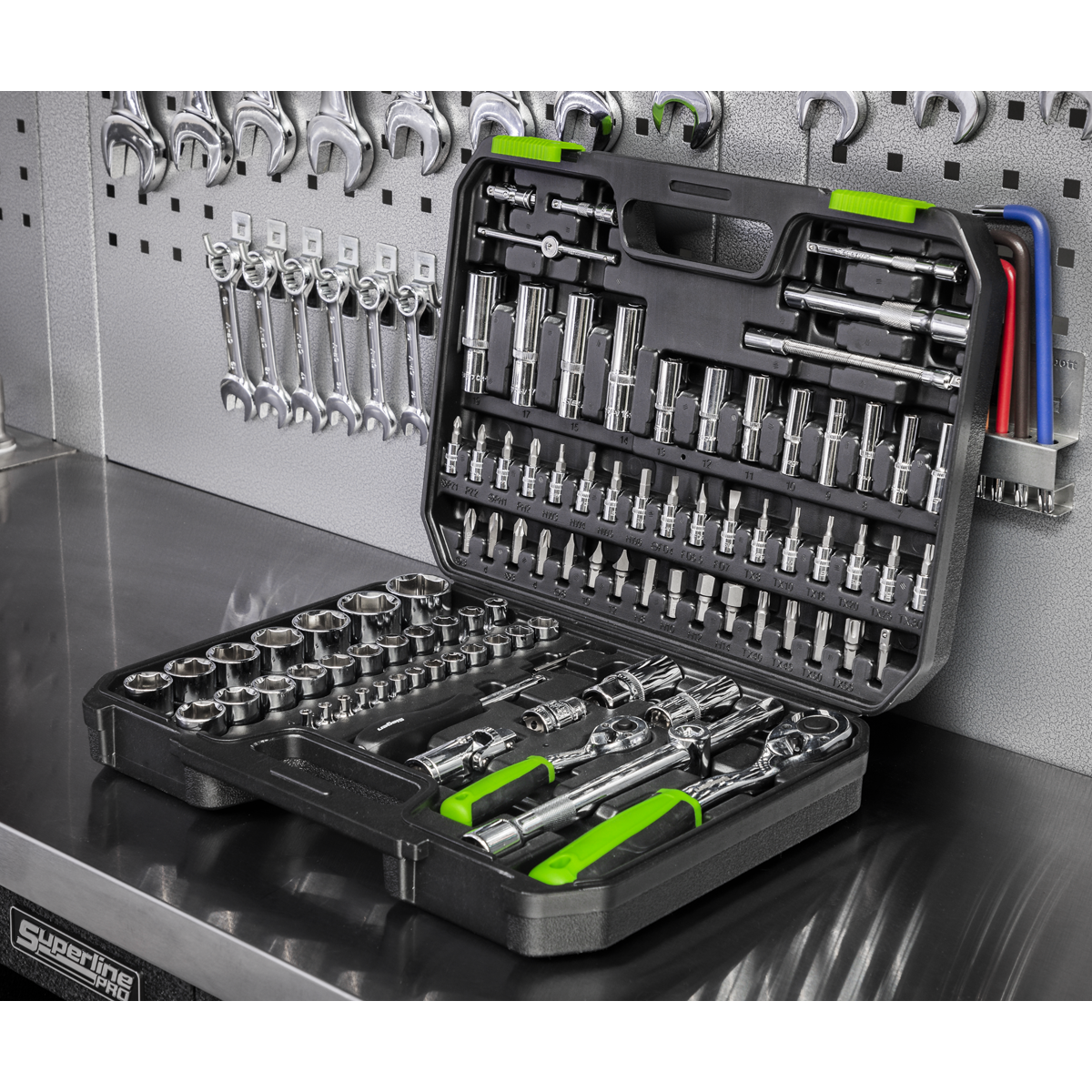Sealey S01210 Siegen Socket Set 1/4" & 1/2"Sq Drive 94pc - additional view 8