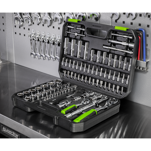 Sealey S01210 Siegen Socket Set 1/4" & 1/2"Sq Drive 94pc - additional view 8