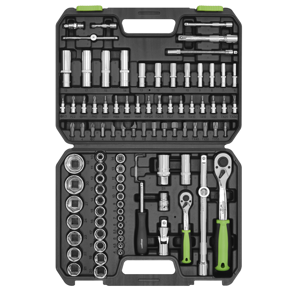 Sealey S01210 Siegen Socket Set 1/4" & 1/2"Sq Drive 94pc - additional view 4