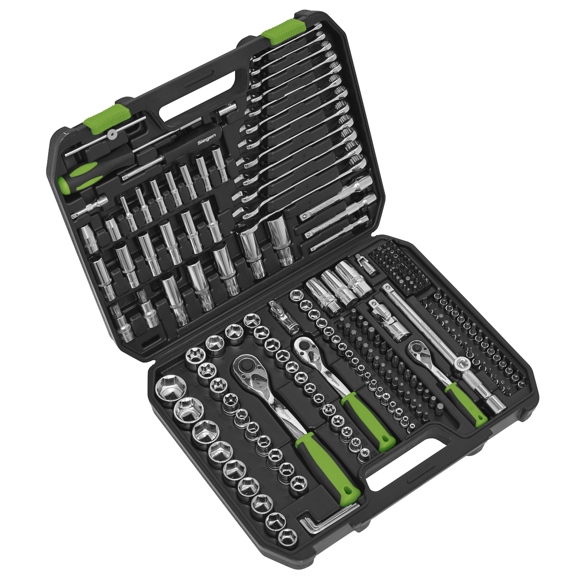 Sealey S01212 Siegen Socket Set 1/4", 3/8" & 1/2"Sq Drive 219pc