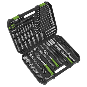 Sealey S01212 Siegen Socket Set 1/4", 3/8" & 1/2"Sq Drive 219pc