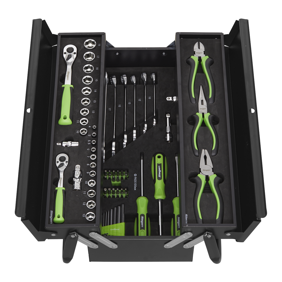 Sealey S01215 Siegen Cantilever Toolbox with Tool Kit 70pc - additional view 3