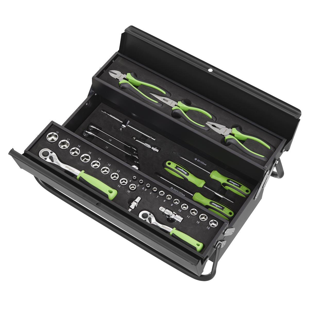 Sealey S01215 Siegen Cantilever Toolbox with Tool Kit 70pc - additional view 4