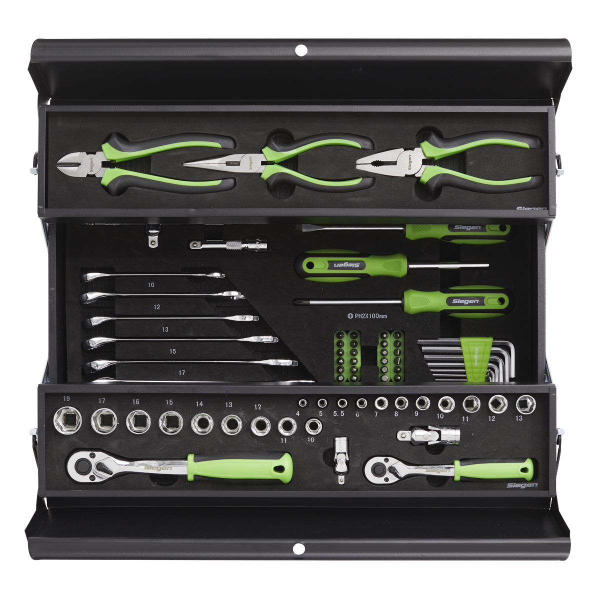 Sealey S01215 Siegen Cantilever Toolbox with Tool Kit 70pc - additional view 5