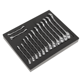 Sealey S01232 Siegen Stubby Combination Spanner Set 14pc