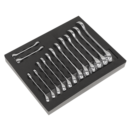 Sealey S01232 Siegen Stubby Combination Spanner Set 14pc