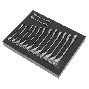 Sealey S01232 Siegen Stubby Combination Spanner Set 14pc - additional view 4