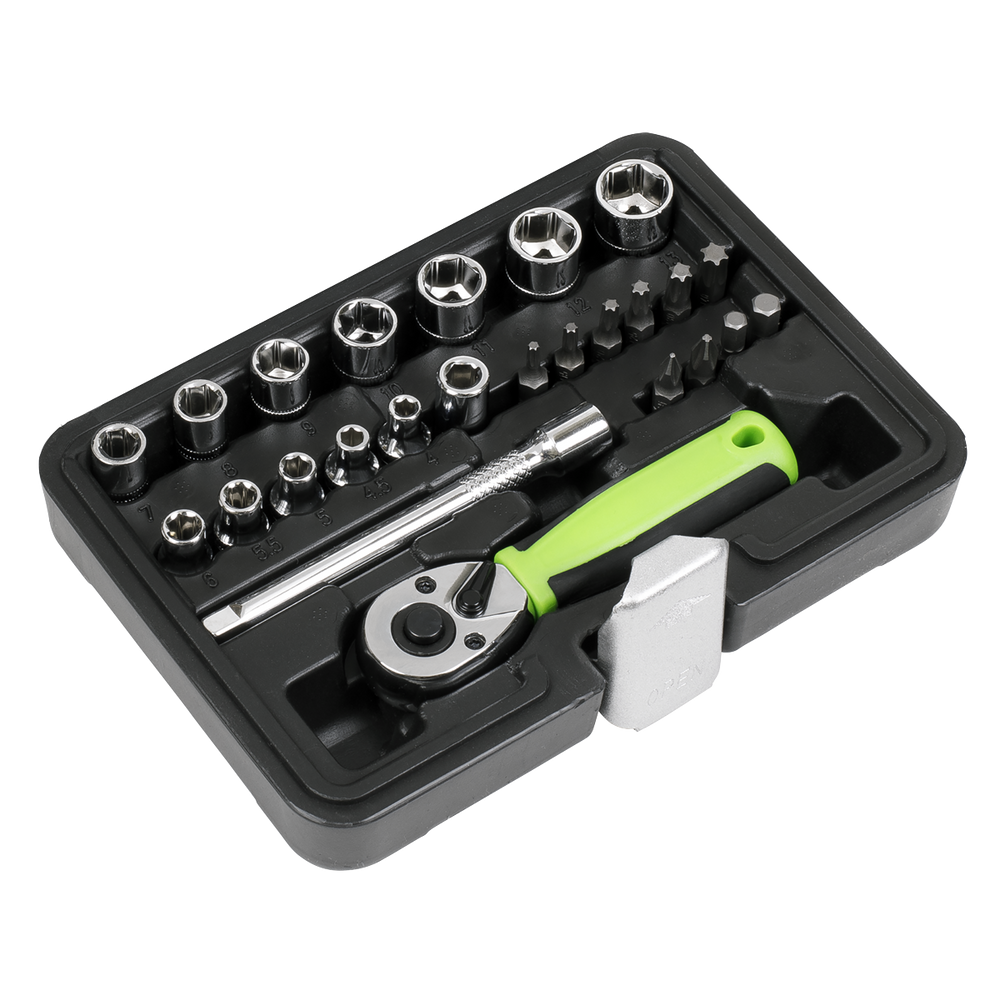 Sealey S01233 Siegen Socket Set 1/4"Sq Drive 25pc - additional view 5