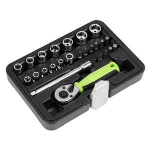 Sealey S01233 Siegen Socket Set 1/4"Sq Drive 25pc - additional view 5