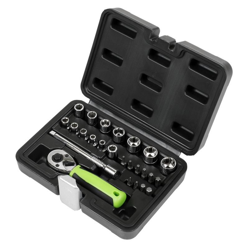 Sealey S01233 Siegen Socket Set 1/4"Sq Drive 25pc - additional view 3