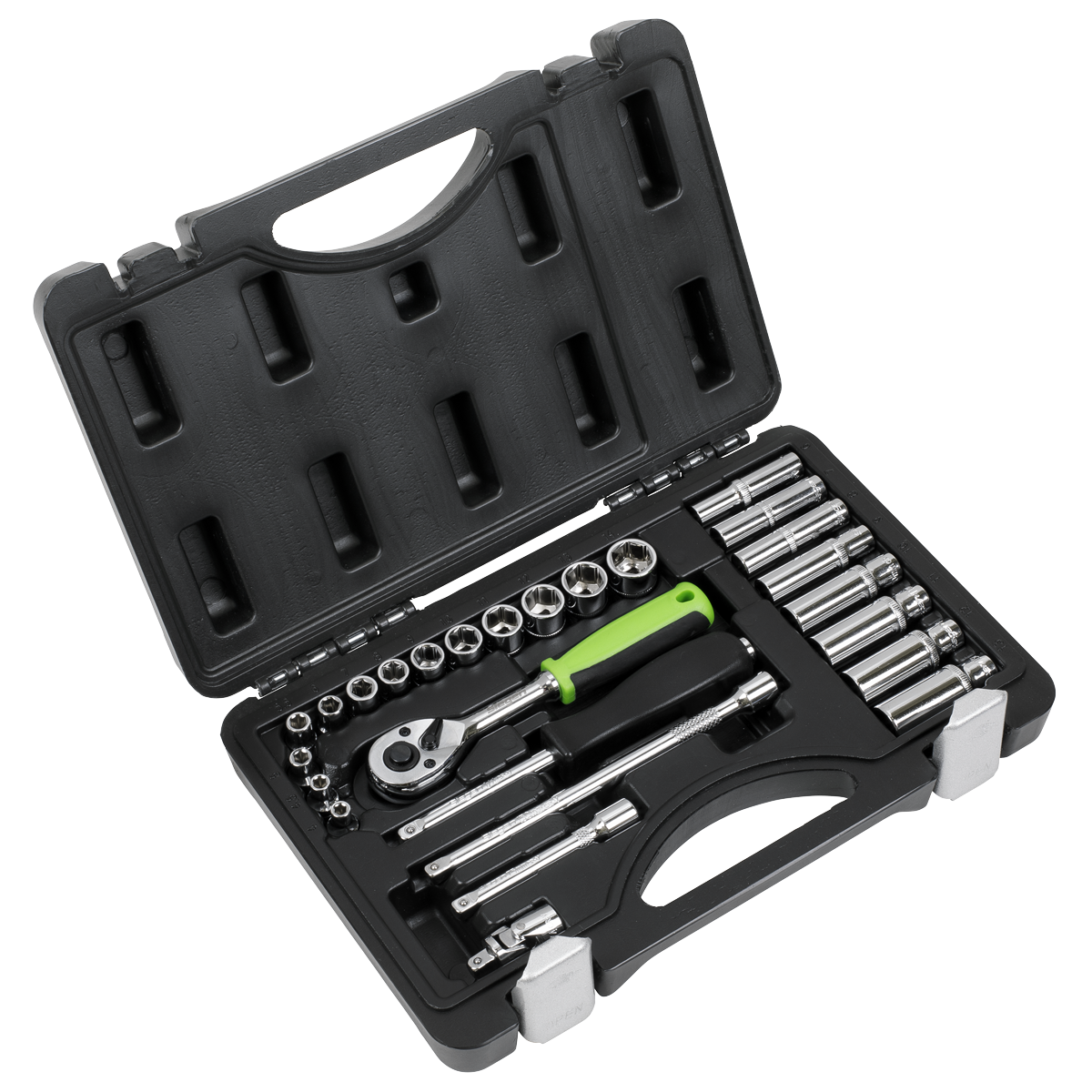 Sealey S01234 Siegen Socket Set 1/4"Sq Drive 26pc