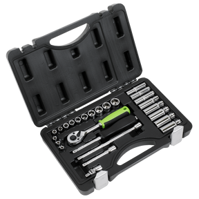 Sealey S01234 Siegen Socket Set 1/4"Sq Drive 26pc