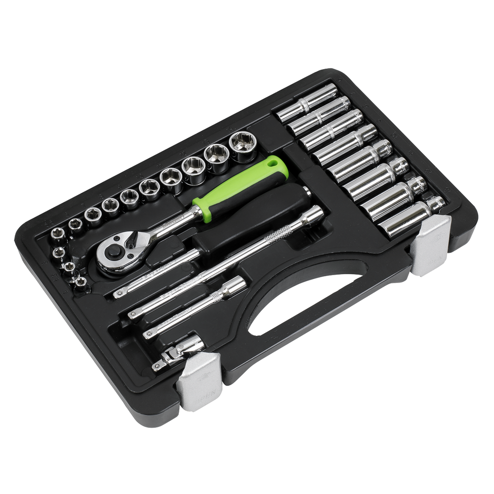 Sealey S01234 Siegen Socket Set 1/4"Sq Drive 26pc - additional view 2