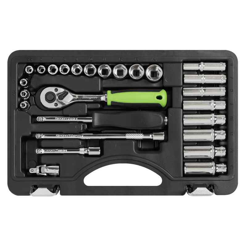 Sealey S01234 Siegen Socket Set 1/4"Sq Drive 26pc - additional view 5