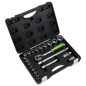 Sealey S01237 Siegen Socket Set 1/2"Sq Drive 21pc