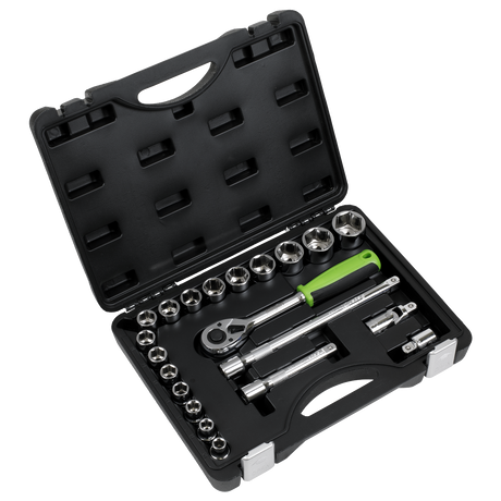 Sealey S01237 Siegen Socket Set 1/2"Sq Drive 21pc