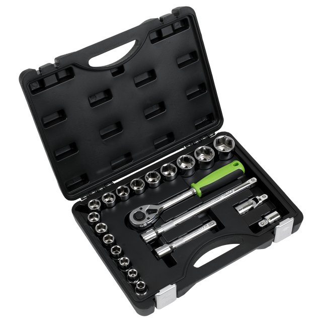Sealey S01237 Siegen Socket Set 1/2"Sq Drive 21pc