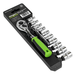 Sealey S01240 Siegen Socket Set 1/4"Sq Drive 12pc