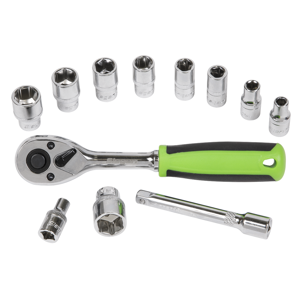 Sealey S01240 Siegen Socket Set 1/4"Sq Drive 12pc - additional view 7