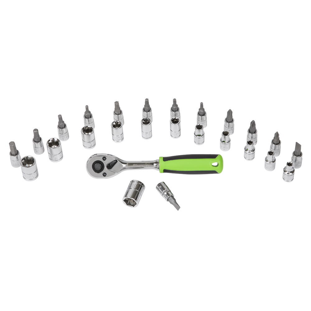 Sealey S01241 Siegen Socket & Socket Bit Set 1/4"Sq Drive 27pc - additional view 2