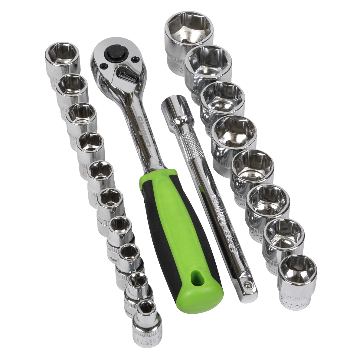 Sealey S01243 Siegen Socket Set 3/8"Sq Drive 19pc - additional view 7