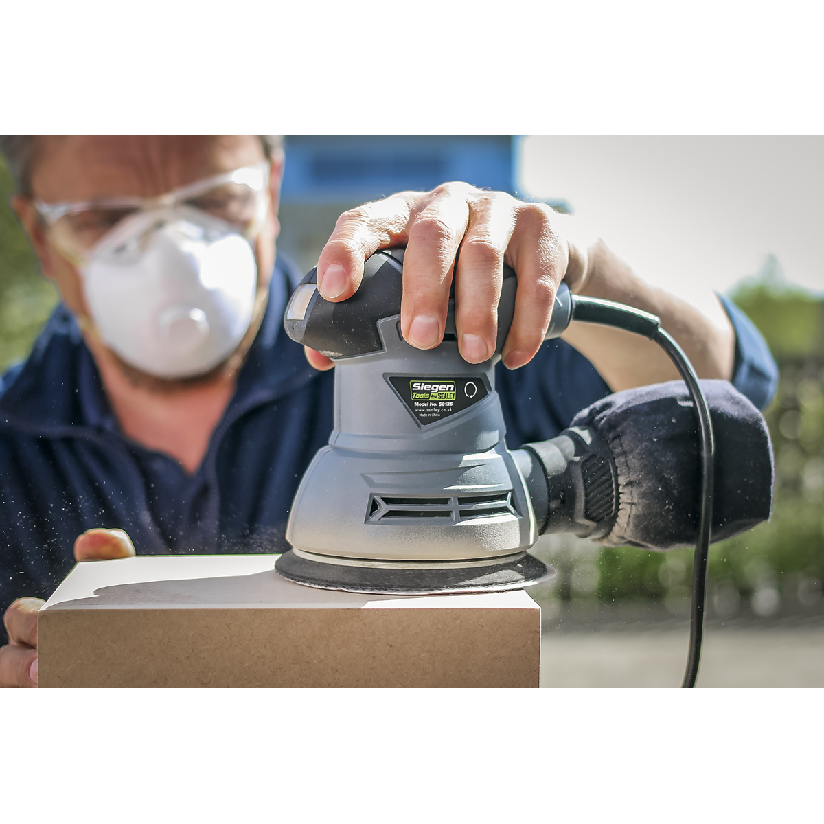 Sealey S0125 Siegen 125mm Random Orbital Palm Sander 240W/230V - additional view 4