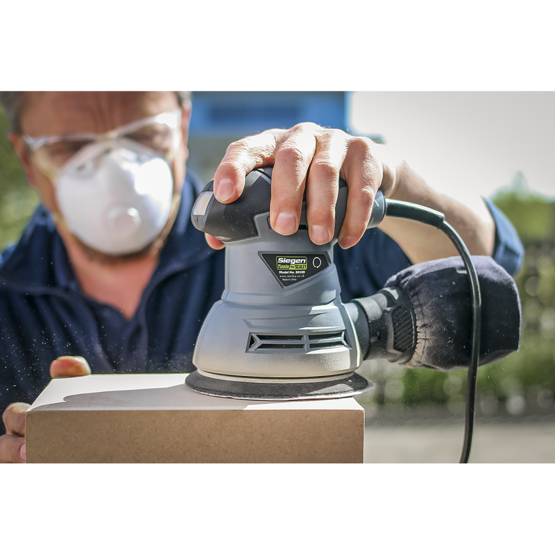 Sealey S0125 Siegen 125mm Random Orbital Palm Sander 240W/230V - additional view 4