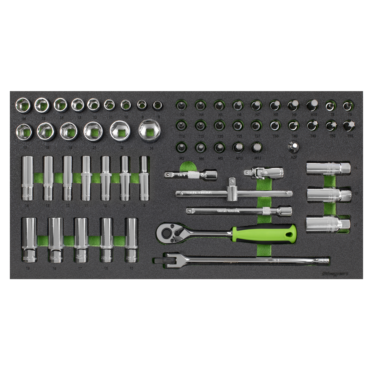 Sealey S01270 Siegen Socket Set with Tool Tray 3/8"Sq Drive 62pc - additional view 5