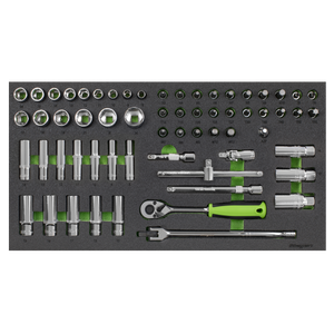 Sealey S01270 Siegen Socket Set with Tool Tray 3/8"Sq Drive 62pc - additional view 5