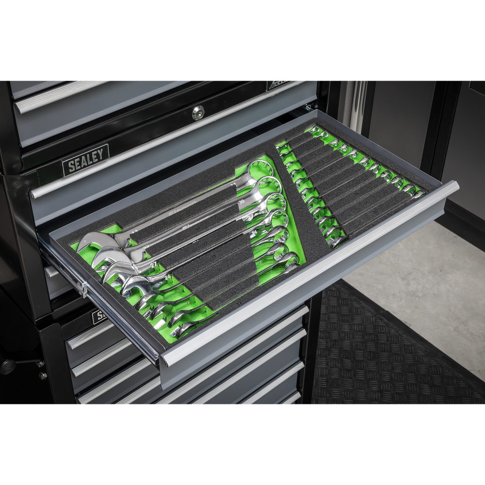 Sealey S01272 Siegen Combination Spanner Set with Tool Tray 19pc - additional view 2