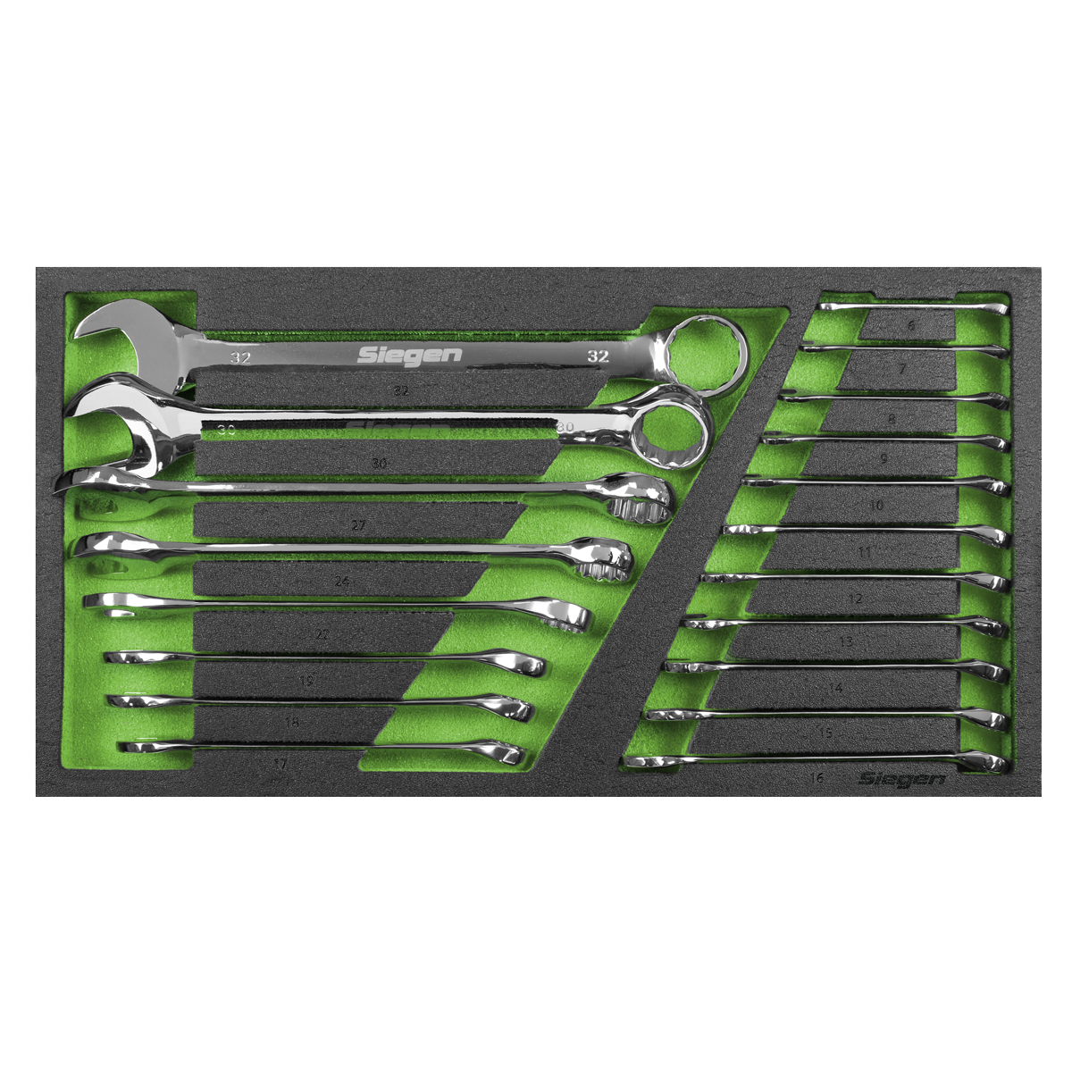 Sealey S01272 Siegen Combination Spanner Set with Tool Tray 19pc - additional view 4