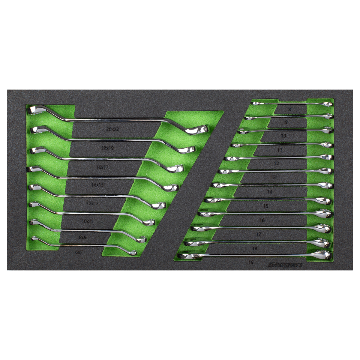 Sealey S01273 Siegen Combination & Deep Offset Spanner Set with Tool Tray 20pc - additional view 6