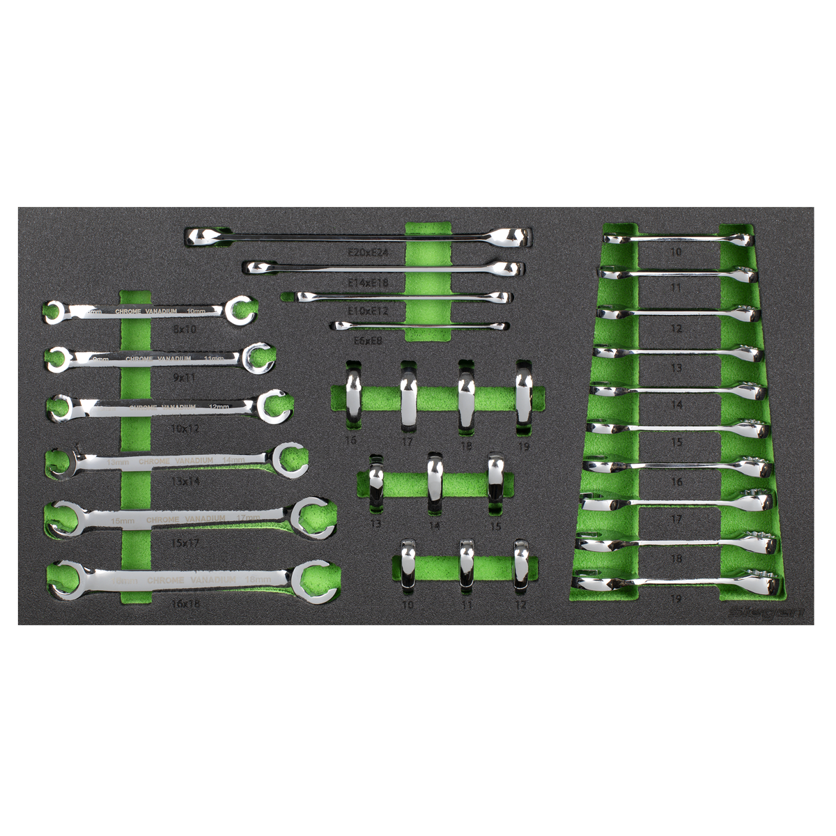 Sealey S01274 Siegen Specialised Spanner Set with Tool Tray 30pc - additional view 7