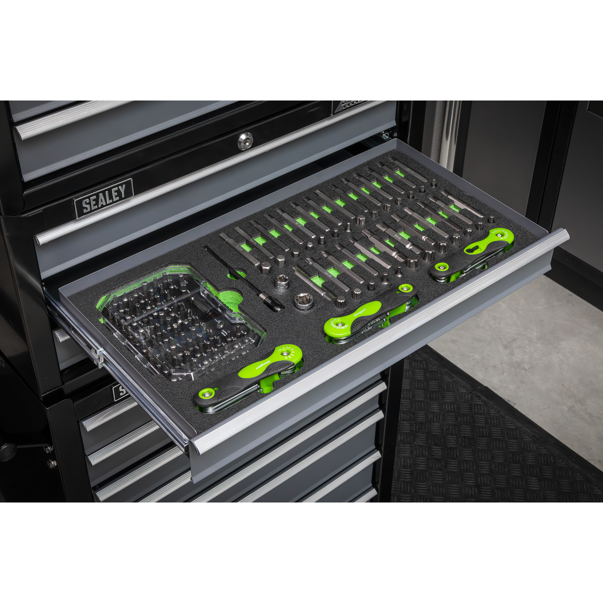 Sealey S01275 Siegen Specialised Bit Set & Folding Hex Keys with Tool Tray 170pc - additional view 5