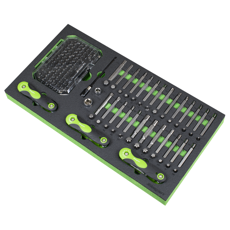 Sealey S01275 Siegen Specialised Bit Set & Folding Hex Keys with Tool Tray 170pc - additional view 2