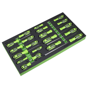 Sealey S01276 Siegen Screwdriver Set with Tool Tray 20pc