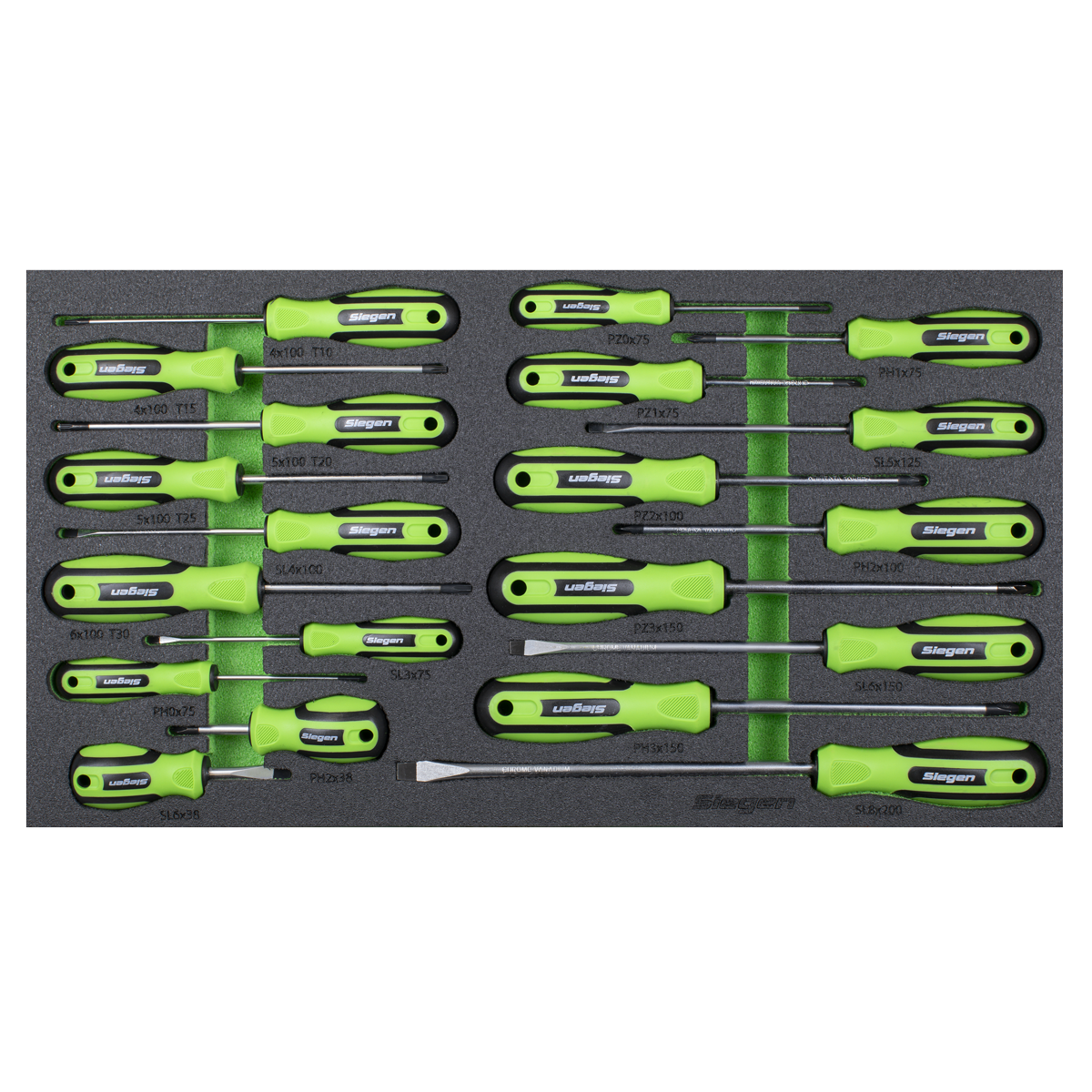 Sealey S01276 Siegen Screwdriver Set with Tool Tray 20pc - additional view 8