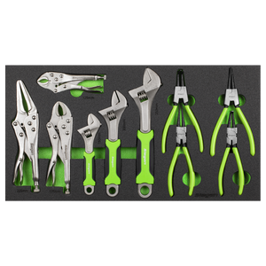 Sealey S01278 Siegen Adjustable Wrench & Pliers Set with Tool Tray 10pc - additional view 3
