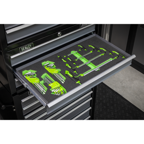 Sealey S01280 Siegen T-Handle & Standard Hex/TRX-Star* Key Set with Tool Tray 35pc - additional view 2