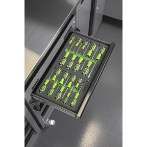 Sealey S01281 Siegen Hammer-Thru Screwdriver, Bit Driver & Bit Set with Tool Tray 28pc - additional view 2