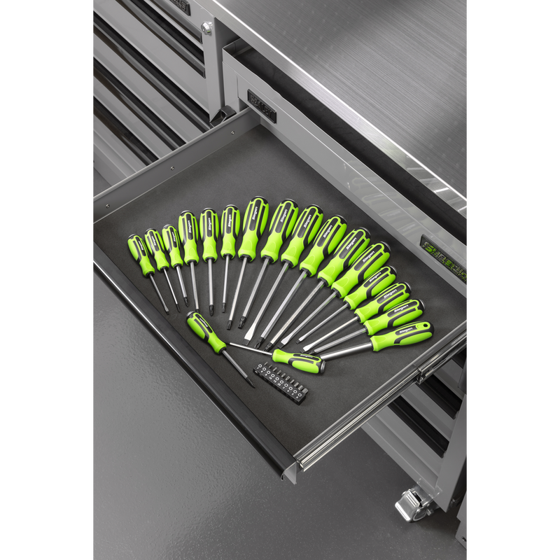Sealey S01281 Siegen Hammer-Thru Screwdriver, Bit Driver & Bit Set with Tool Tray 28pc - additional view 3