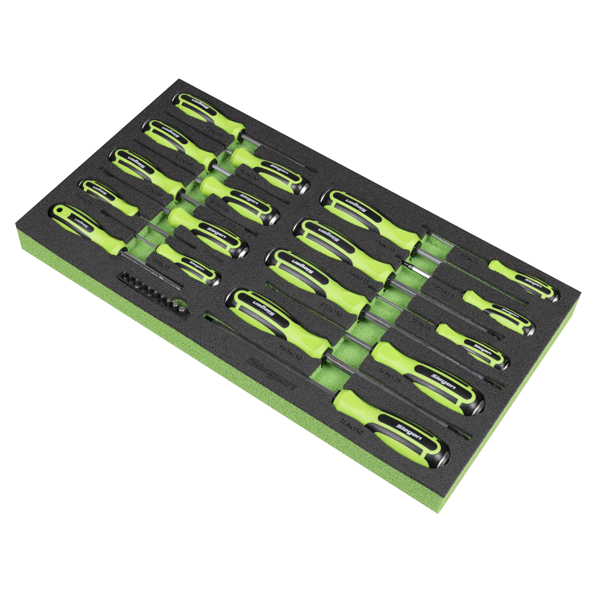 Sealey S01281 Siegen Hammer-Thru Screwdriver, Bit Driver & Bit Set with Tool Tray 28pc - additional view 4