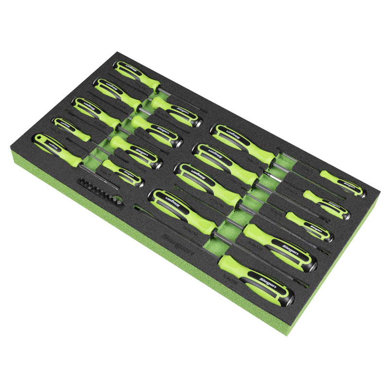 Sealey S01281 Siegen Hammer-Thru Screwdriver, Bit Driver & Bit Set with Tool Tray 28pc - additional view 4