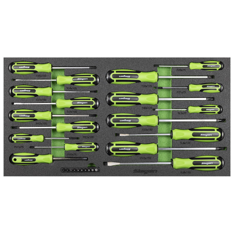 Sealey S01281 Siegen Hammer-Thru Screwdriver, Bit Driver & Bit Set with Tool Tray 28pc - additional view 5