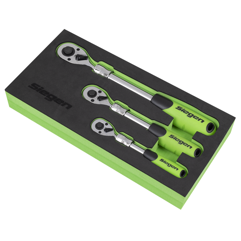 Sealey S01285 Siegen Extendable Ratchet Wrench Set 3pc - additional view 5