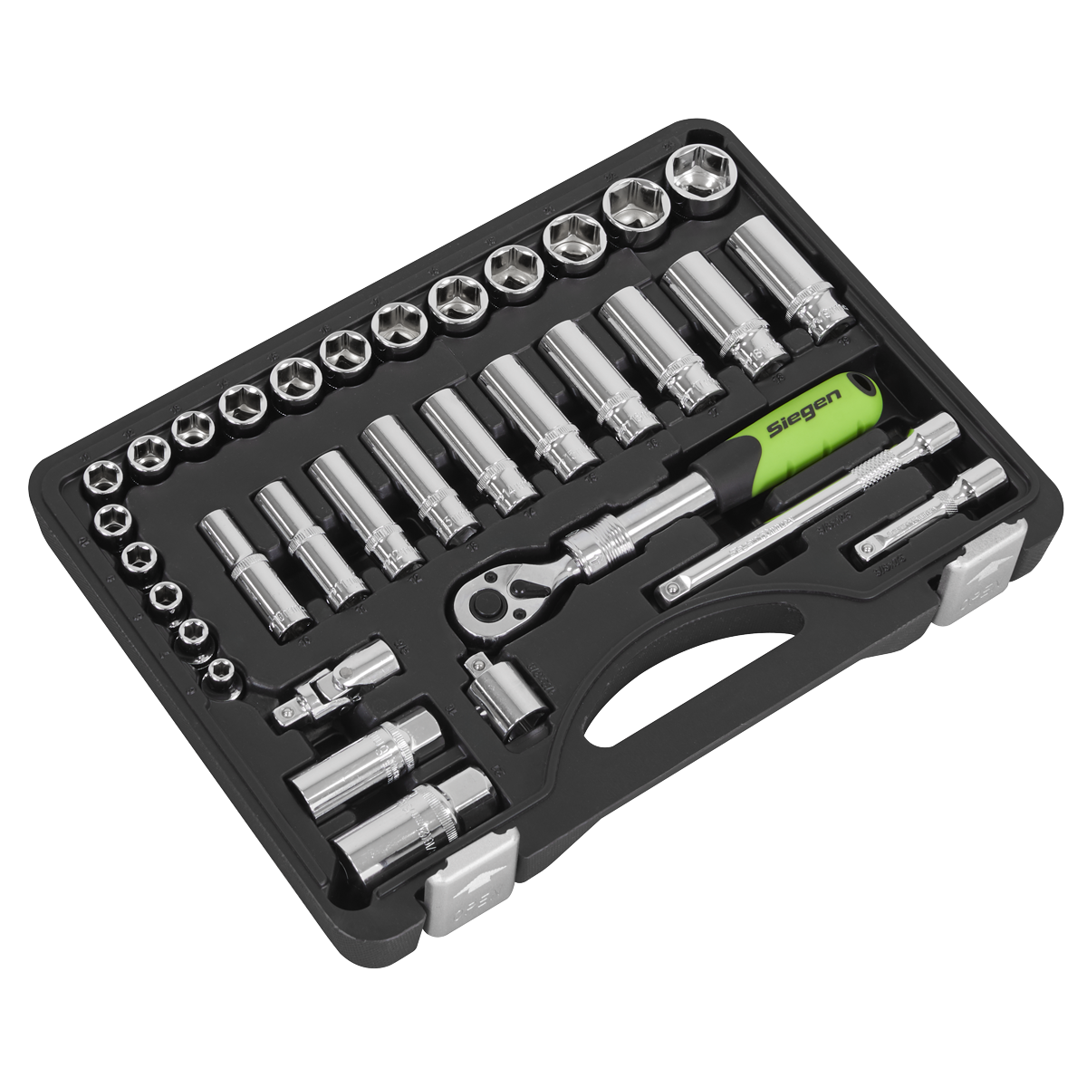 Sealey S01287 Siegen Extendable Ratchet Socket Set 3/8"Sq Drive 34pc - additional view 4