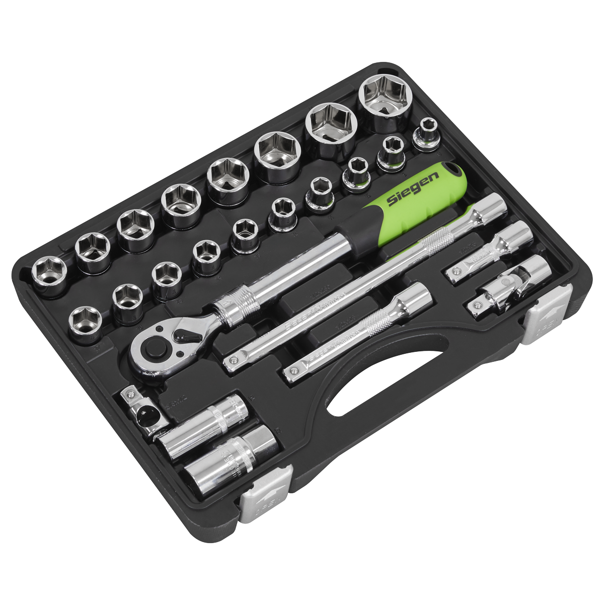 Sealey S01288 Siegen Extendable Ratchet Socket Set 1/2"Sq Drive 26pc - additional view 4