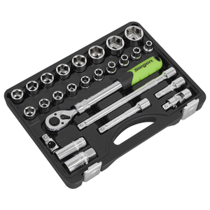 Sealey S01288 Siegen Extendable Ratchet Socket Set 1/2"Sq Drive 26pc - additional view 4